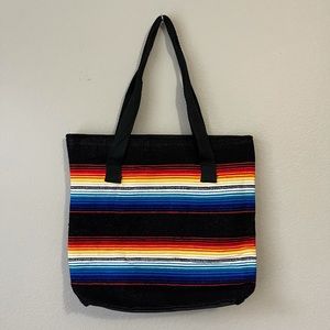 Aztec Mexican Blanket tote or bag purse serape